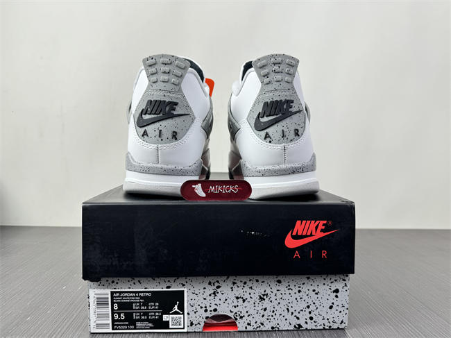 Air Jordan 4 “White Cement” 2025 FV5029-100