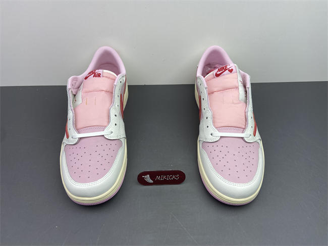 Travis Scott × AJ1 Low "Shy Pink" IQ7604-101