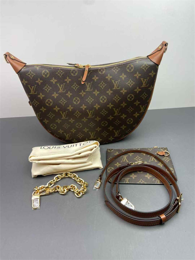 L0vis Vvtt0n Loop Hobo Monogram Canvas Brown